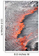 Lava Flowing from under Wall Decal
