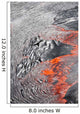 Lava Flowing out Active Wall Decal