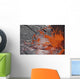 Lava Bubble Bursting through Wall Decal Design 2