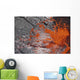 Lava Bubble Bursting through Wall Decal Design 2