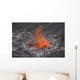 Lava Bubble Bursting through Wall Decal Design 1