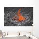 Lava Bubble Bursting through Wall Decal Design 1