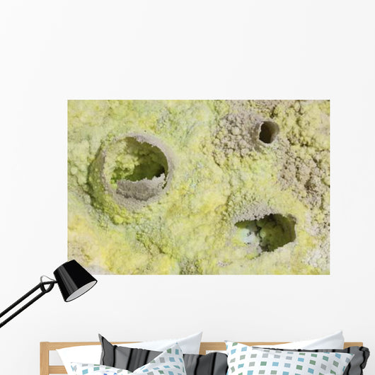 Fumarole Deposits Dallol Geothermal Wall Decal Design 3