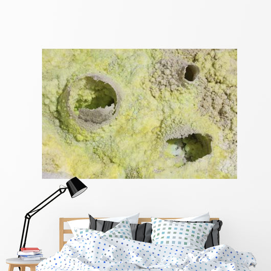 Fumarole Deposits Dallol Geothermal Wall Decal Design 3