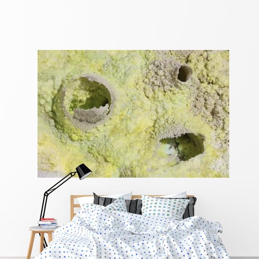 Fumarole Deposits Dallol Geothermal Wall Decal Design 3