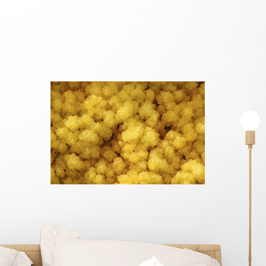 Close-up Yellow Salt Crystals Wall Decal Design 5