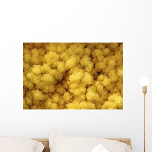 Close-up Yellow Salt Crystals Wall Decal Design 5