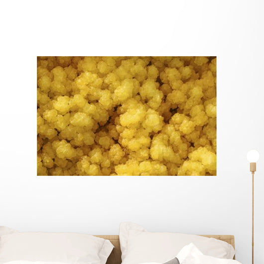 Close-up Yellow Salt Crystals Wall Decal Design 5