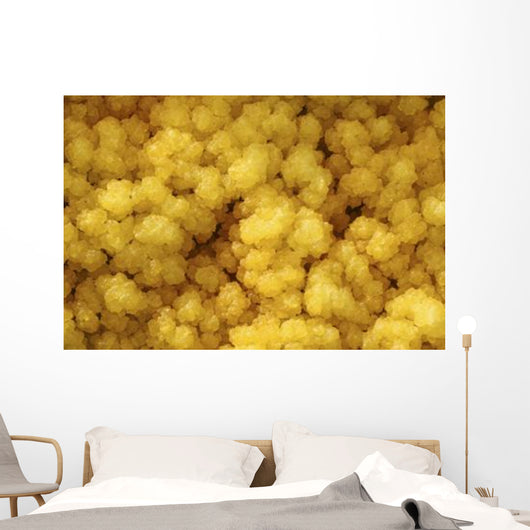 Close-up Yellow Salt Crystals Wall Decal Design 5