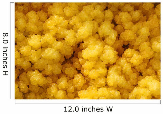 Close-up Yellow Salt Crystals Wall Decal Design 5