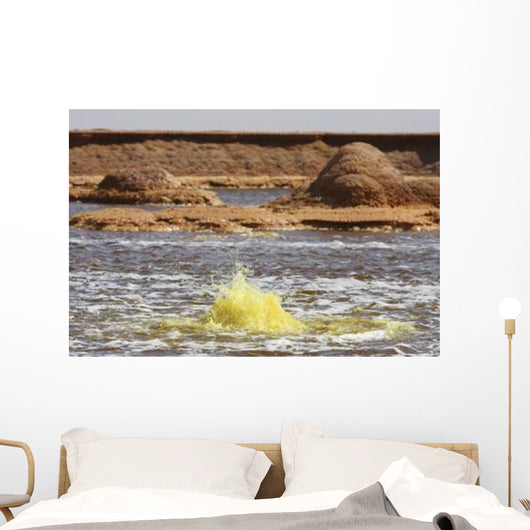 Hot Spring Yellow Brine Wall Decal