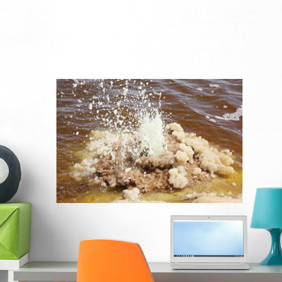Dallol Geothermal Area Small Wall Decal shown on a wall