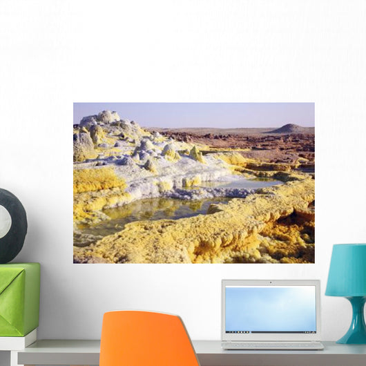 Potassium Salt Deposits Dallol Wall Decal Design 2