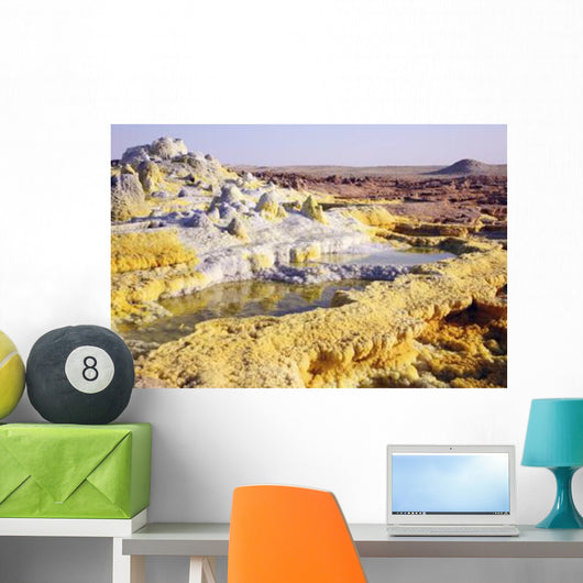 Potassium Salt Deposits Dallol Wall Decal Design 2
