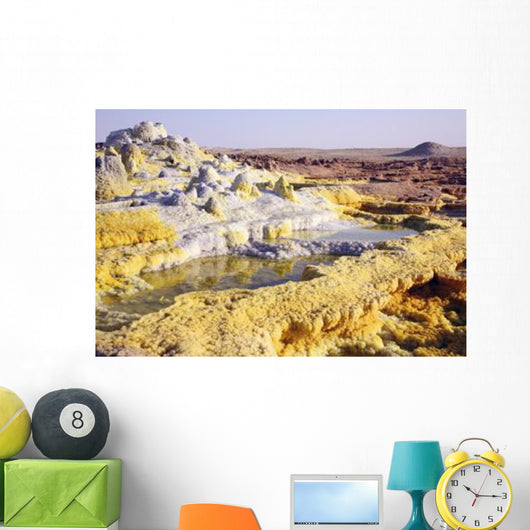 Potassium Salt Deposits Dallol Wall Decal Design 2