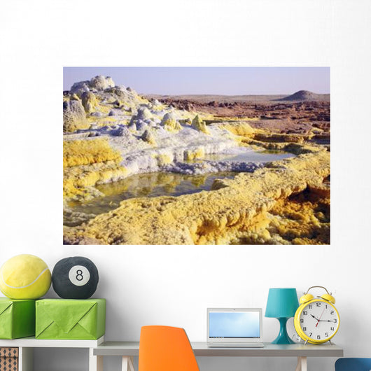 Potassium Salt Deposits Dallol Wall Decal Design 2