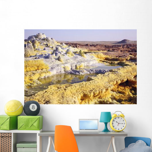 Potassium Salt Deposits Dallol Wall Decal Design 2