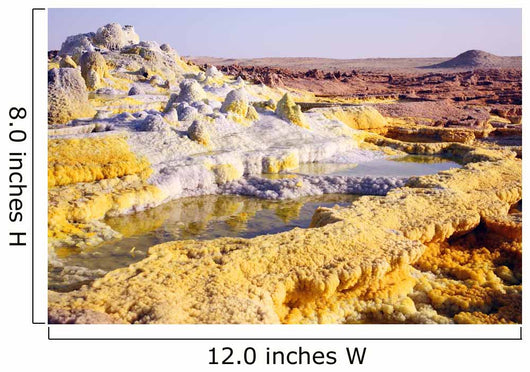 Potassium Salt Deposits Dallol Wall Decal Design 2