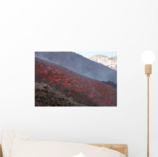 Lava Flow during Eruption Wall Decal Design 5