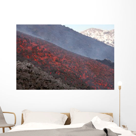 Lava Flow during Eruption Wall Decal Design 5