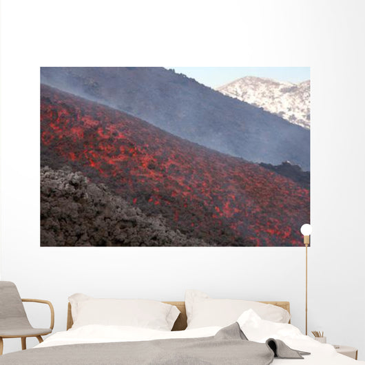Lava Flow during Eruption Wall Decal Design 5