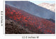 Lava Flow during Eruption Wall Decal Design 5