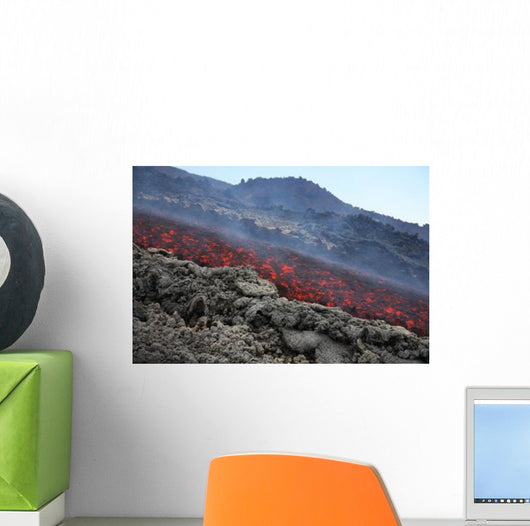 Lava Flow during Eruption Wall Decal Design 3