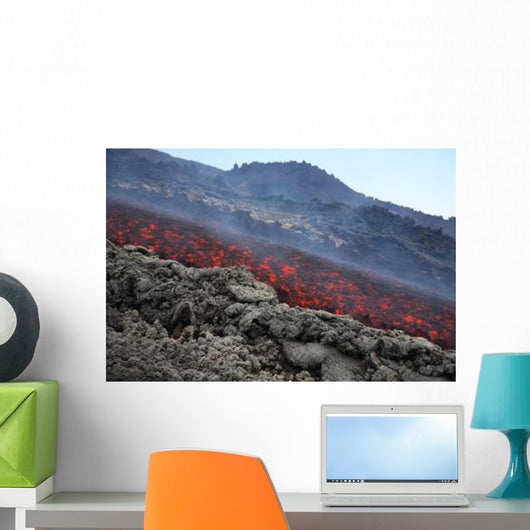 Lava Flow during Eruption Wall Decal Design 3