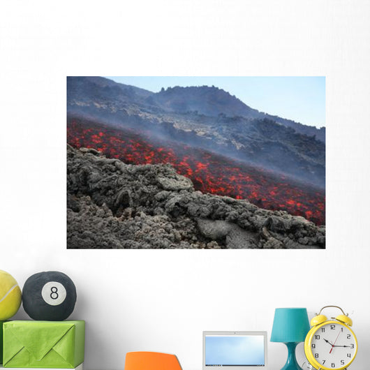 Lava Flow during Eruption Wall Decal Design 3