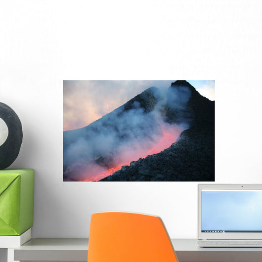 Lava Flowing from Base Wall Decal Design 2