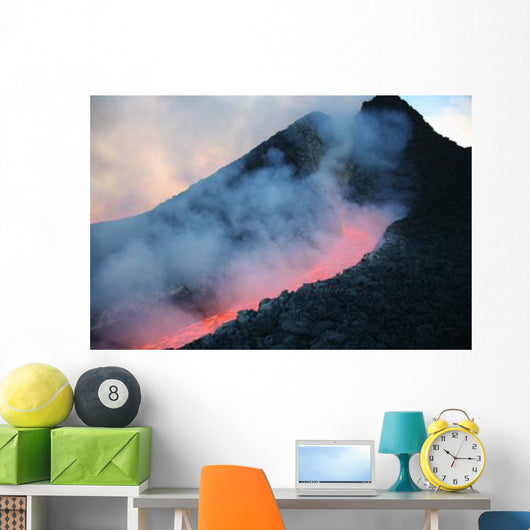 Lava Flowing from Base Wall Decal Design 2