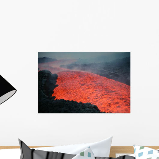 Lava Flow during Eruption Wall Decal Design 2