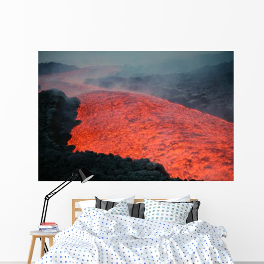 Lava Flow during Eruption Wall Decal Design 2
