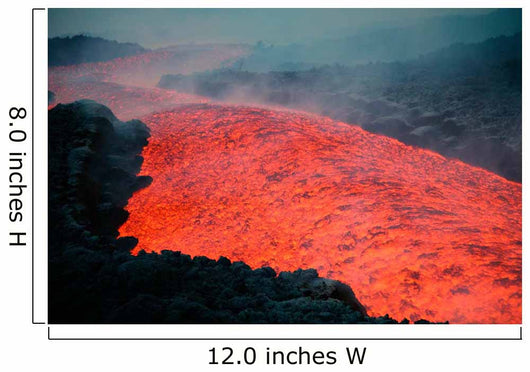 Lava Flow during Eruption Wall Decal Design 2