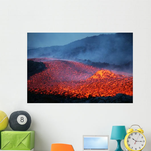 Boulder Rolling Lava Flow Wall Decal