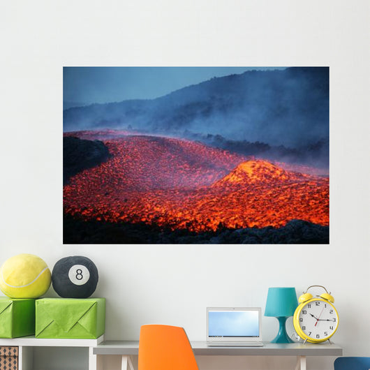 Boulder Rolling Lava Flow Wall Decal