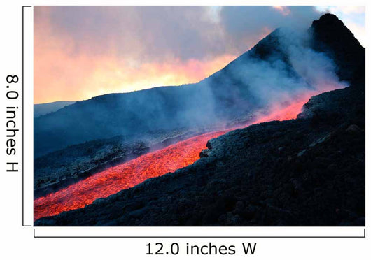 Lava Flowing from Base Wall Decal Design 1