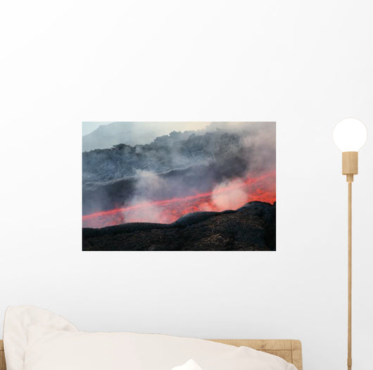 Lava Flow during Eruption Wall Decal Design 1