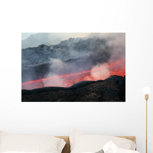 Lava Flow during Eruption Wall Decal Design 1