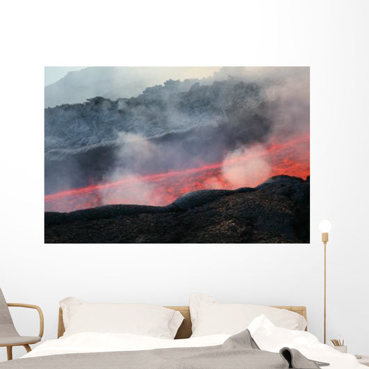 Lava Flow during Eruption Wall Decal Design 1