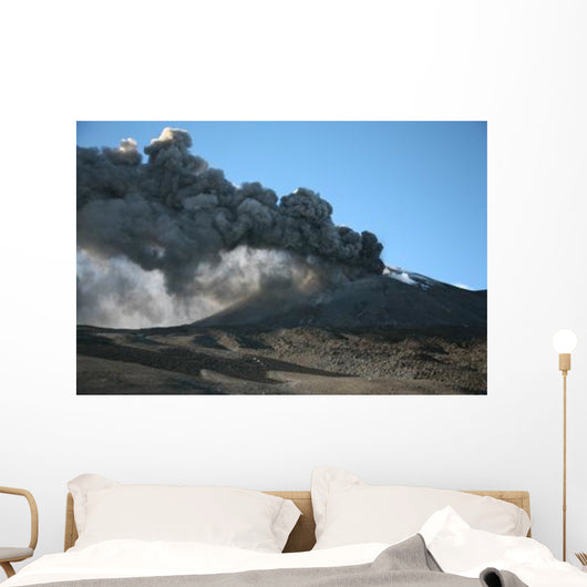 Ash Clouds Erupting from Wall Decal