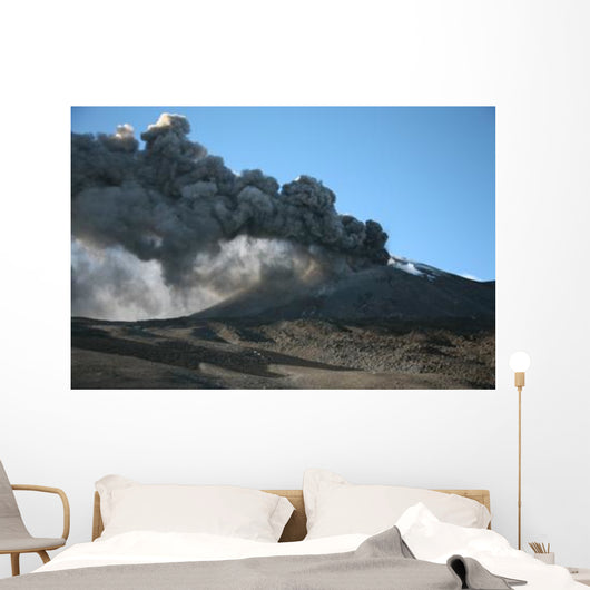 Ash Clouds Erupting from Wall Decal