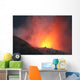 Nighttime Eruption Santiaguito Dome Wall Decal