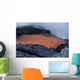 Lava Flowing into Sea Wall Decal Design 2