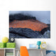 Lava Flowing into Sea Wall Decal Design 2
