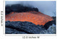 Lava Flowing into Sea Wall Decal Design 2