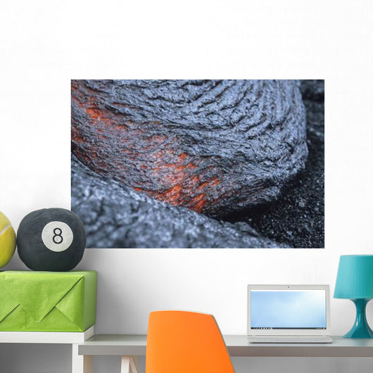 Advancing Lava Toe Lava Wall Decal