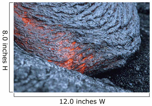 Advancing Lava Toe Lava Wall Decal