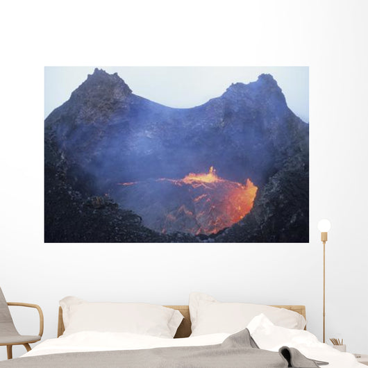 Small Lava Lake Pit Wall Decal