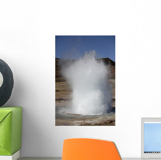 Eruption Strokkur Geysir Iceland Wall Decal Design 3